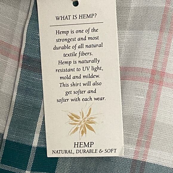 Daniel Cremieux Signature Collection Men's Small Casual Shirt Hemp Blend NEW - Picture 10 of 12